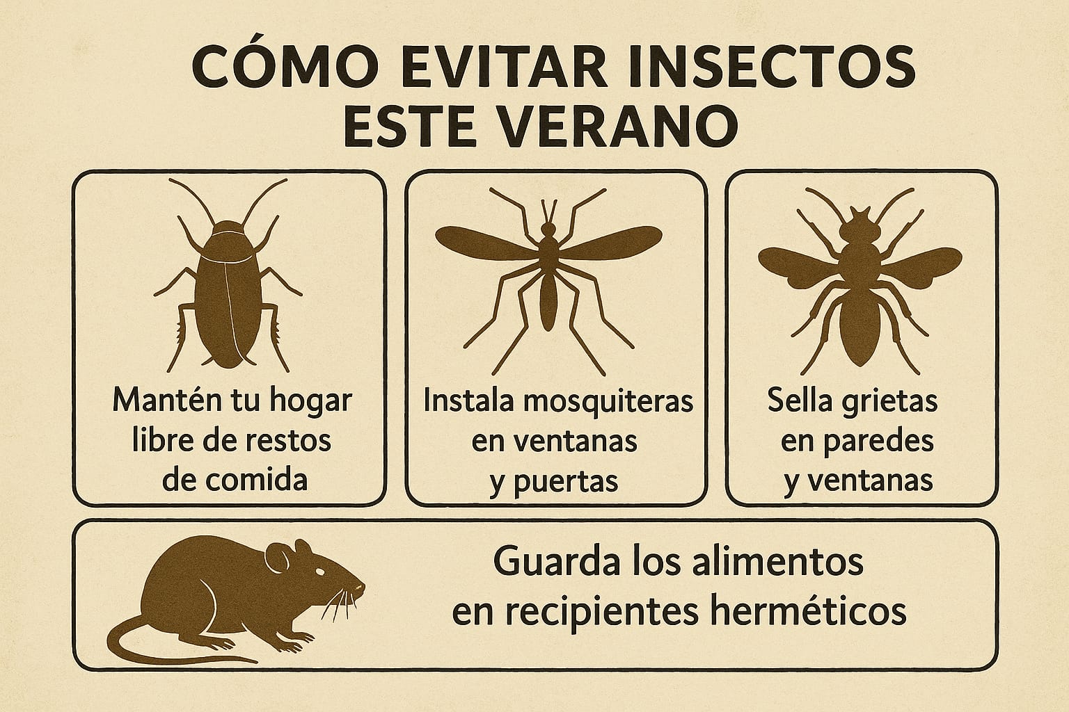 Prevención de plagas en verano